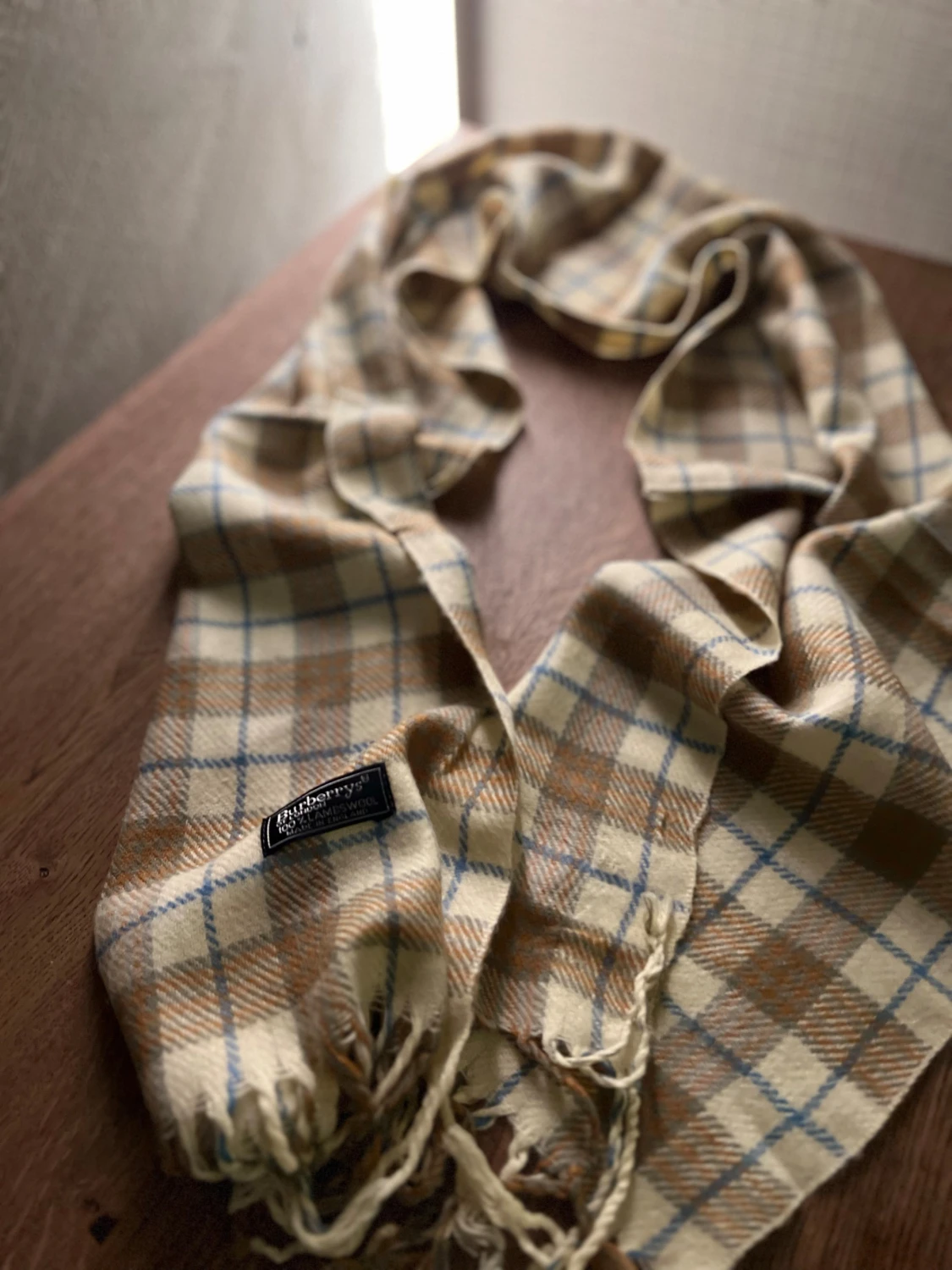 Rutig ullhalsduk från Burberrys - 1