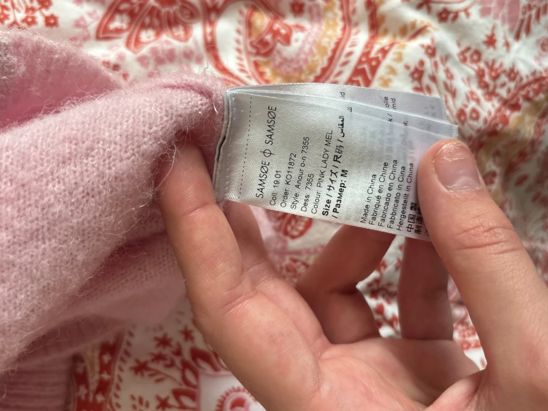 Ljusrosa stickad tröja Samsøe Samsøe - 2