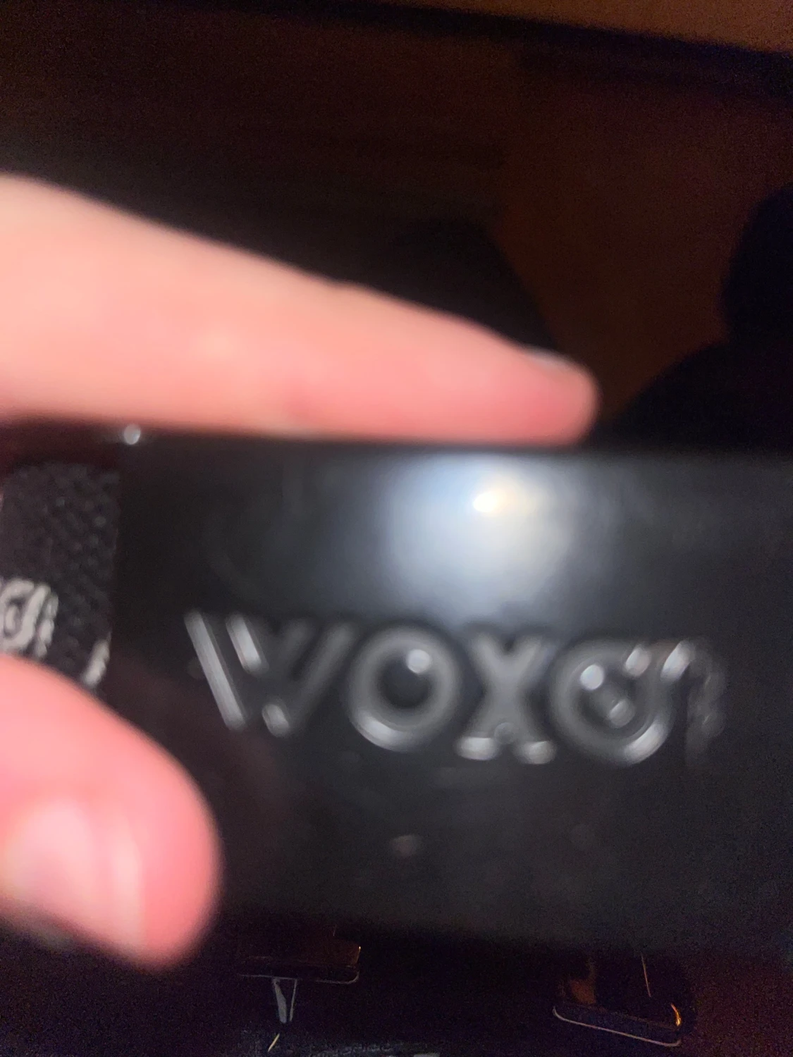 Svart textbälte från VOX - 4