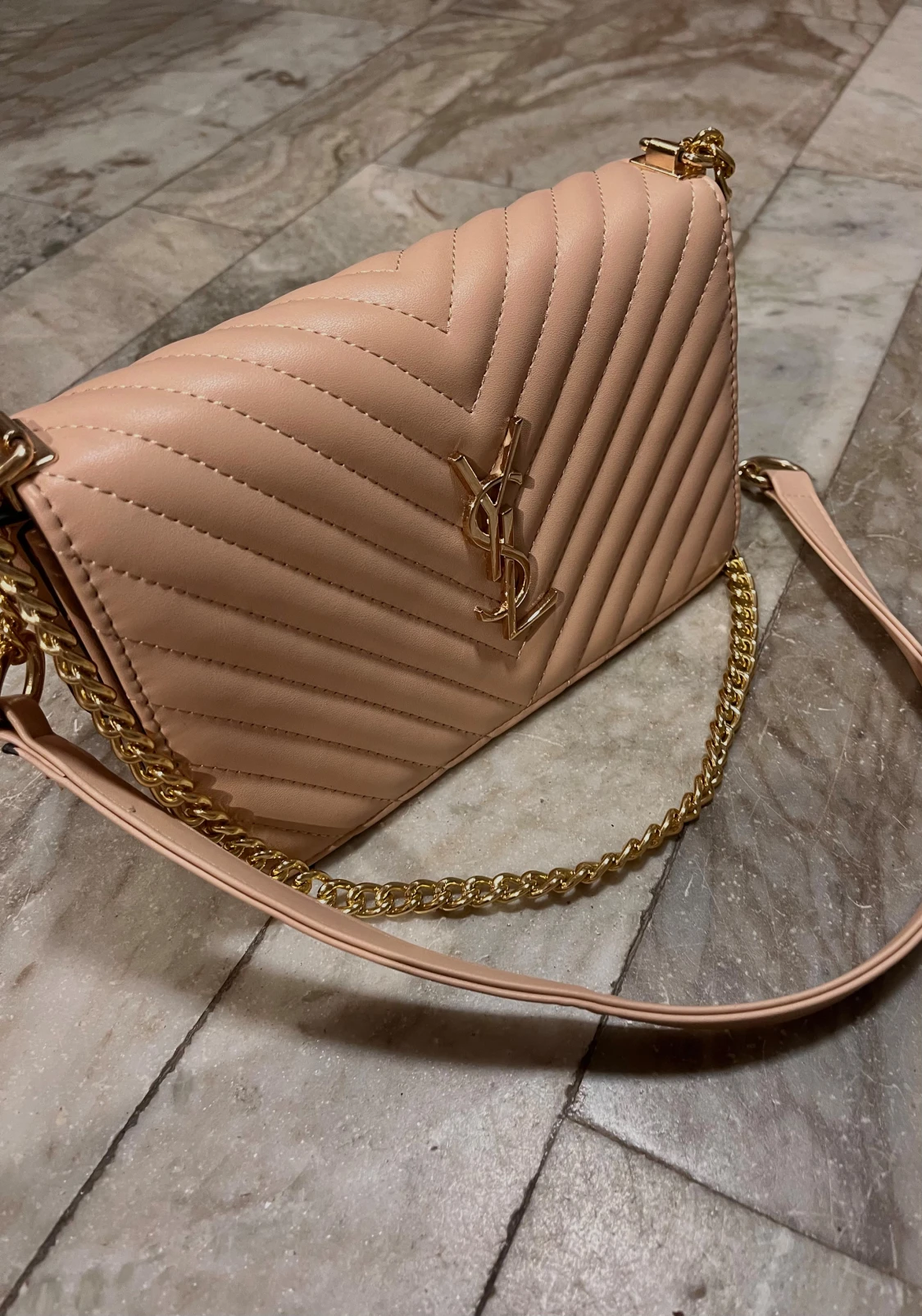 YSL väska beige  - 5