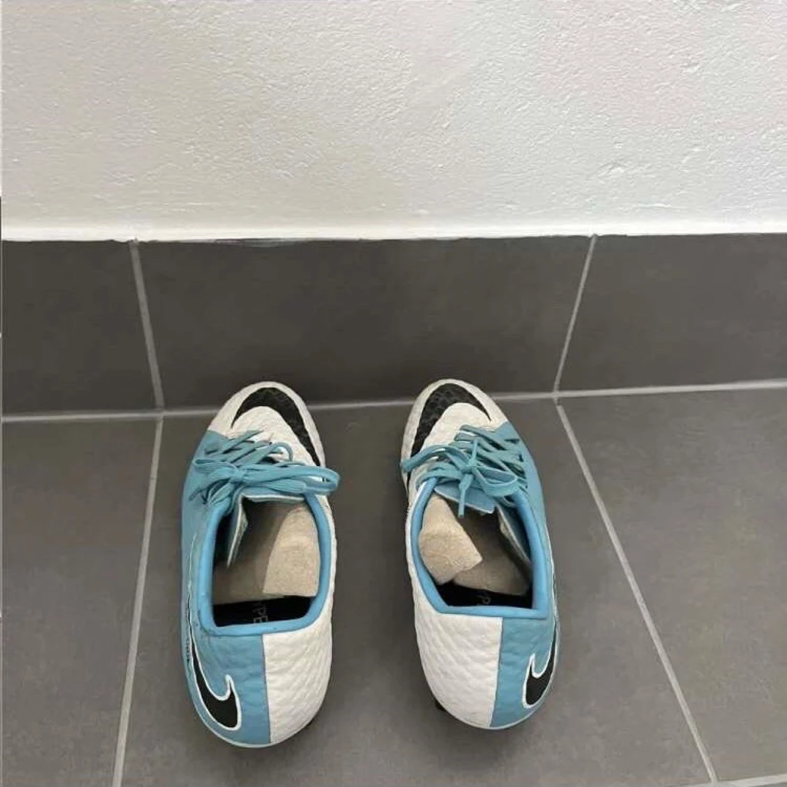 Nike fotbollsskor blå och vita - 2