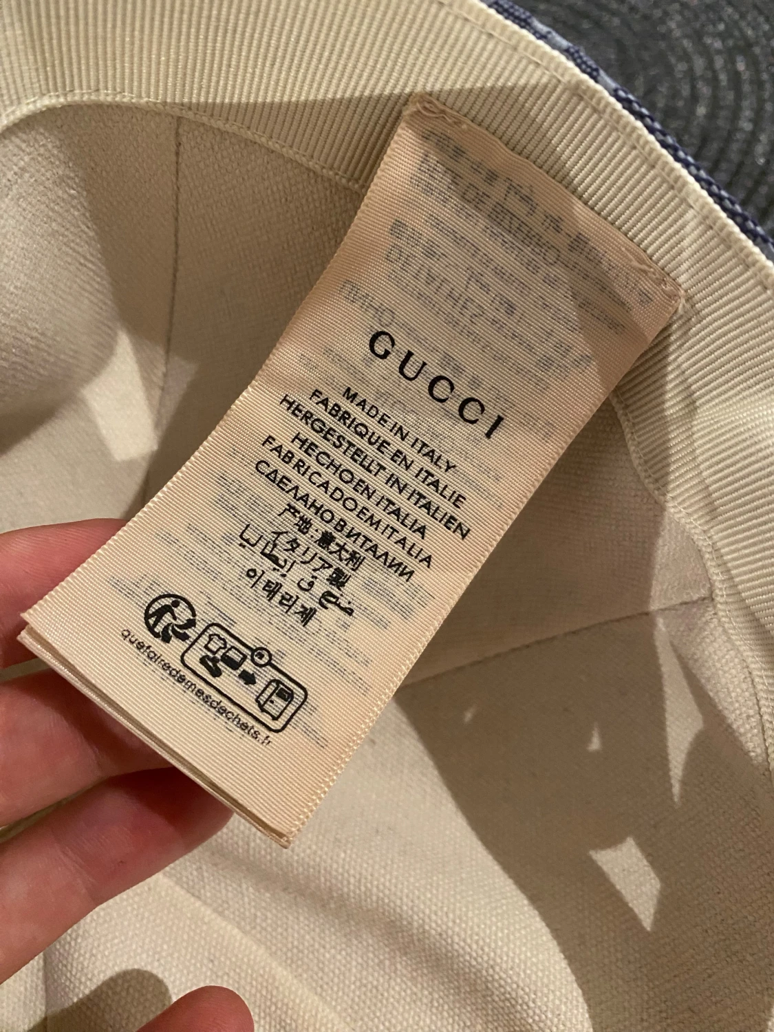 Blå keps från Gucci med GG-mönster - 2