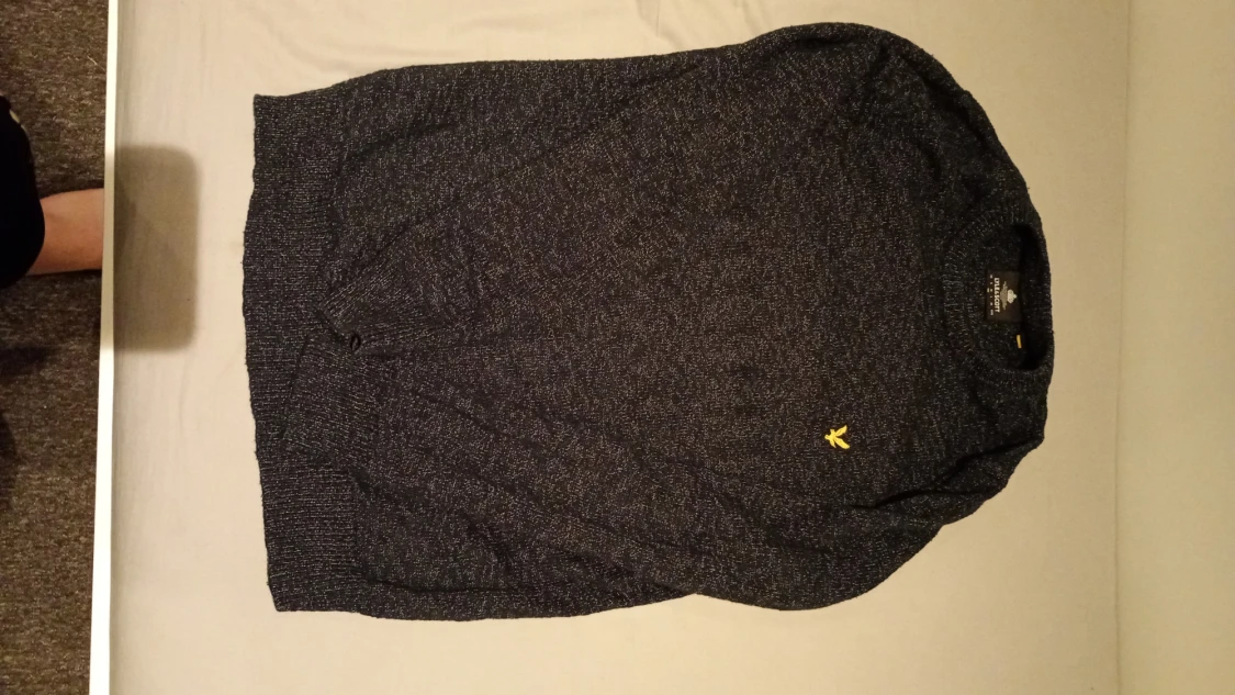 Mörkblå stickad tröja Lyle & Scott - 2