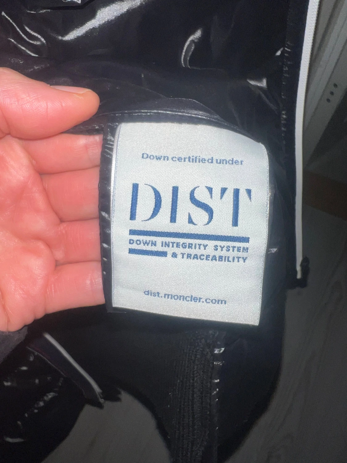 Svart Moncler pufferjacka med stickade ärmar - 4