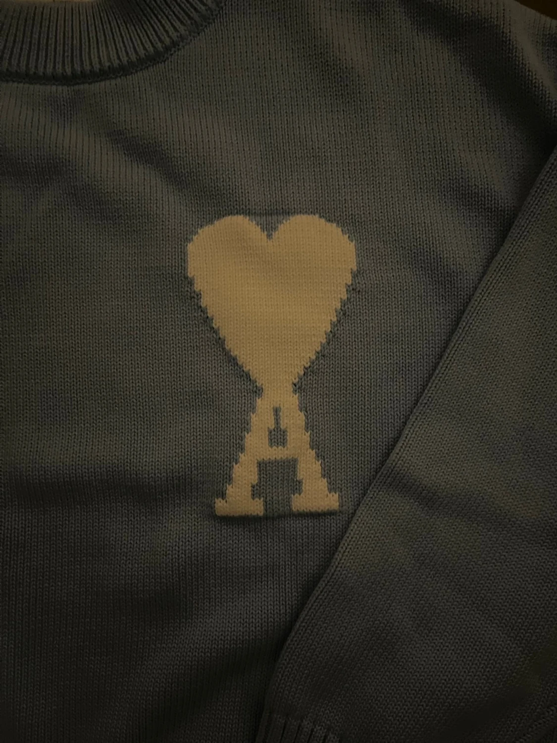 Ljusblå stickad tröja från Ami - 3