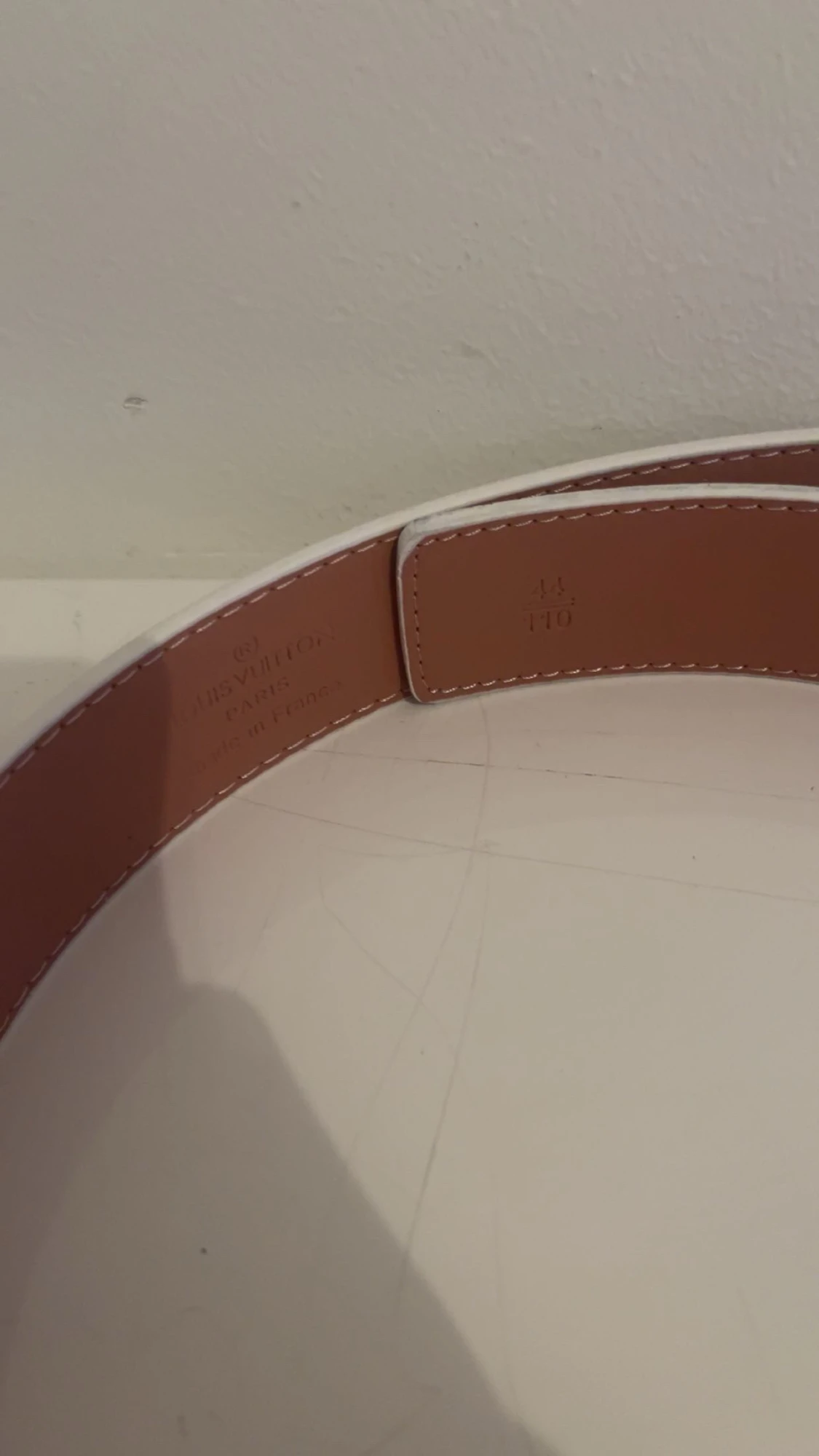 Lvbälte  rutig skinnbälte - 1