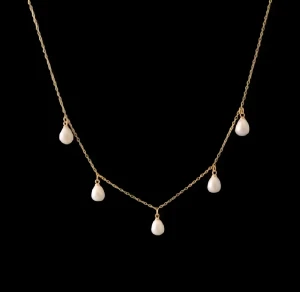 Guldigt halsband  - Material: Rostfritt stål