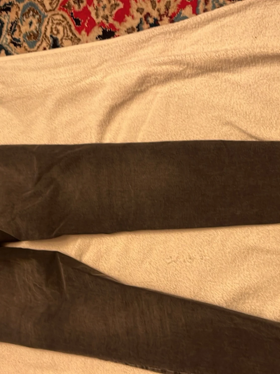 Mörkgrå skinny jeans med rå kant - 1