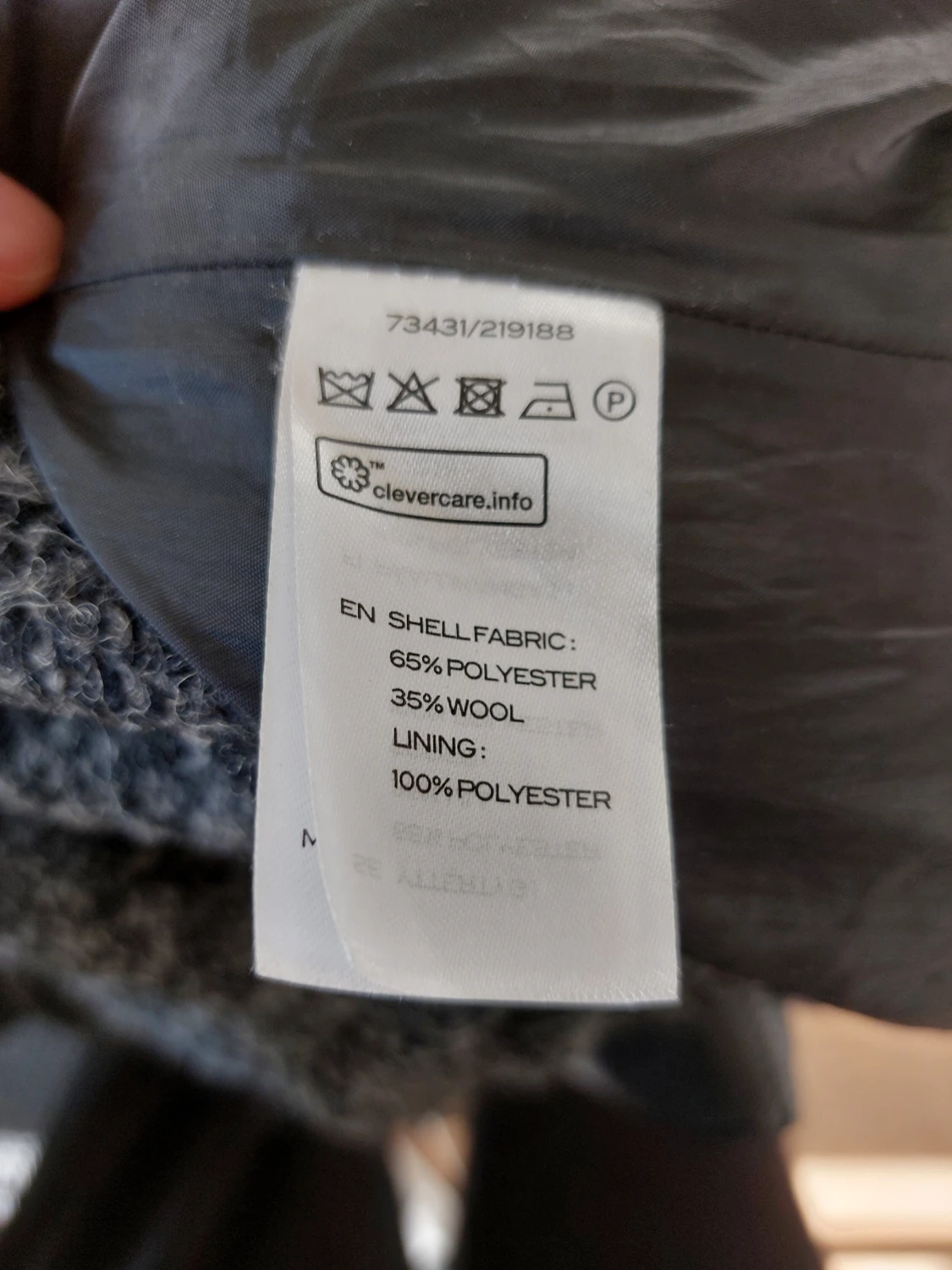 Grå kappa från KappAhl, storlek S - 3