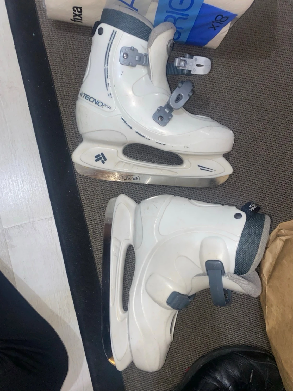 Vita skridskor från Tecno Pro, strl 36 - 4