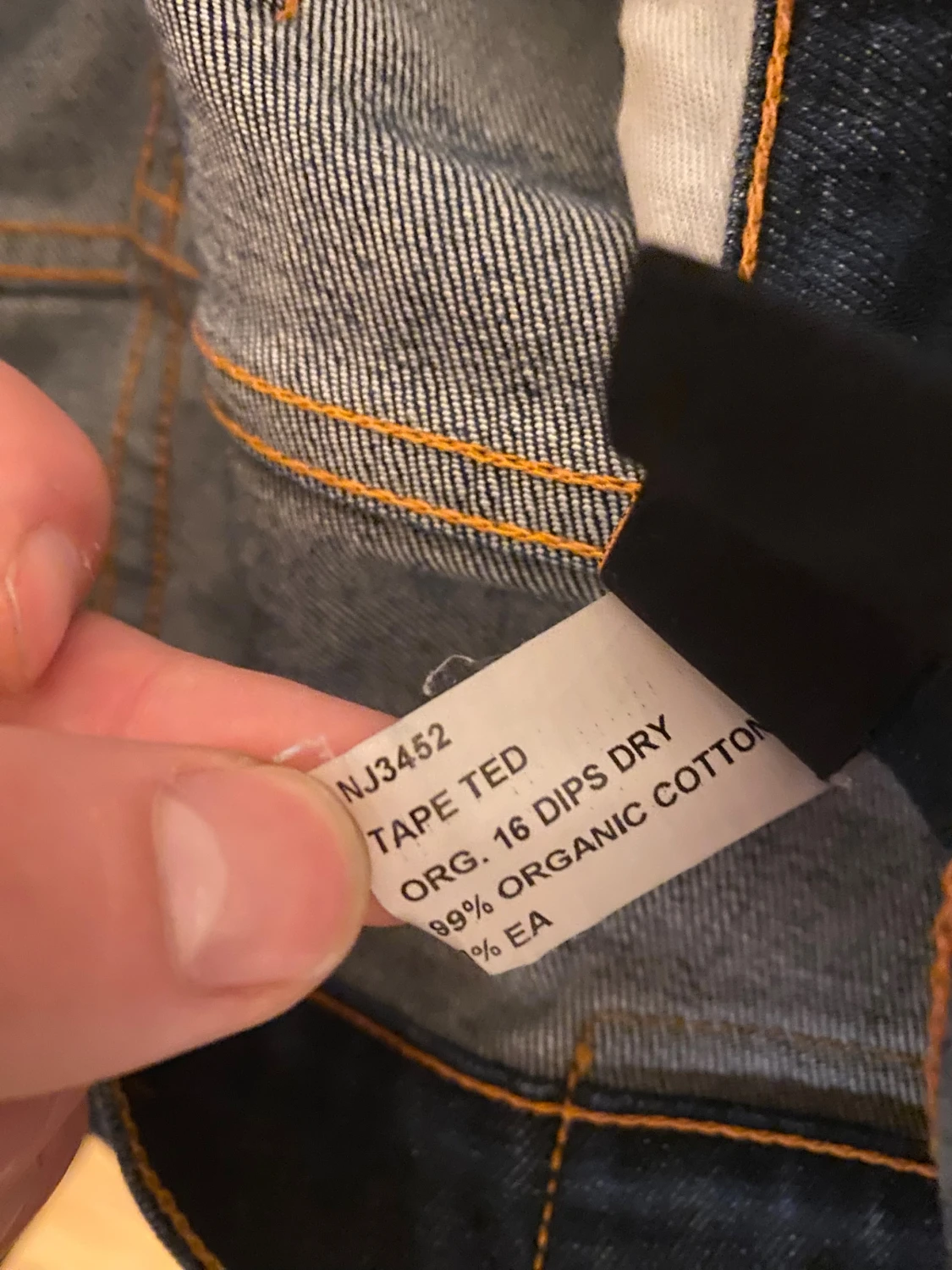 Mörkblå skinny jeans från Nudie - 5