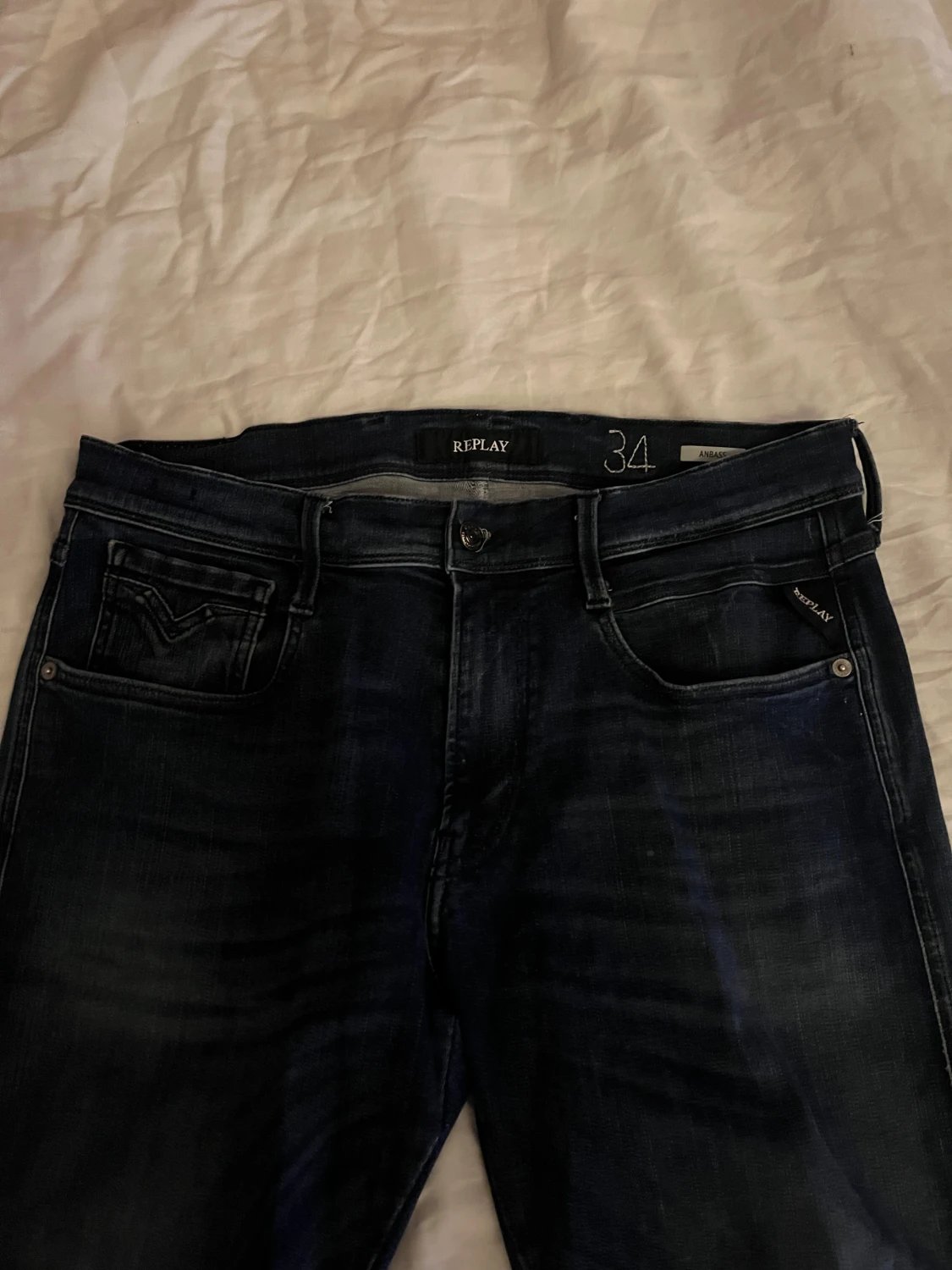 Replay Anbass jeans mörkblå strl 34 - 1