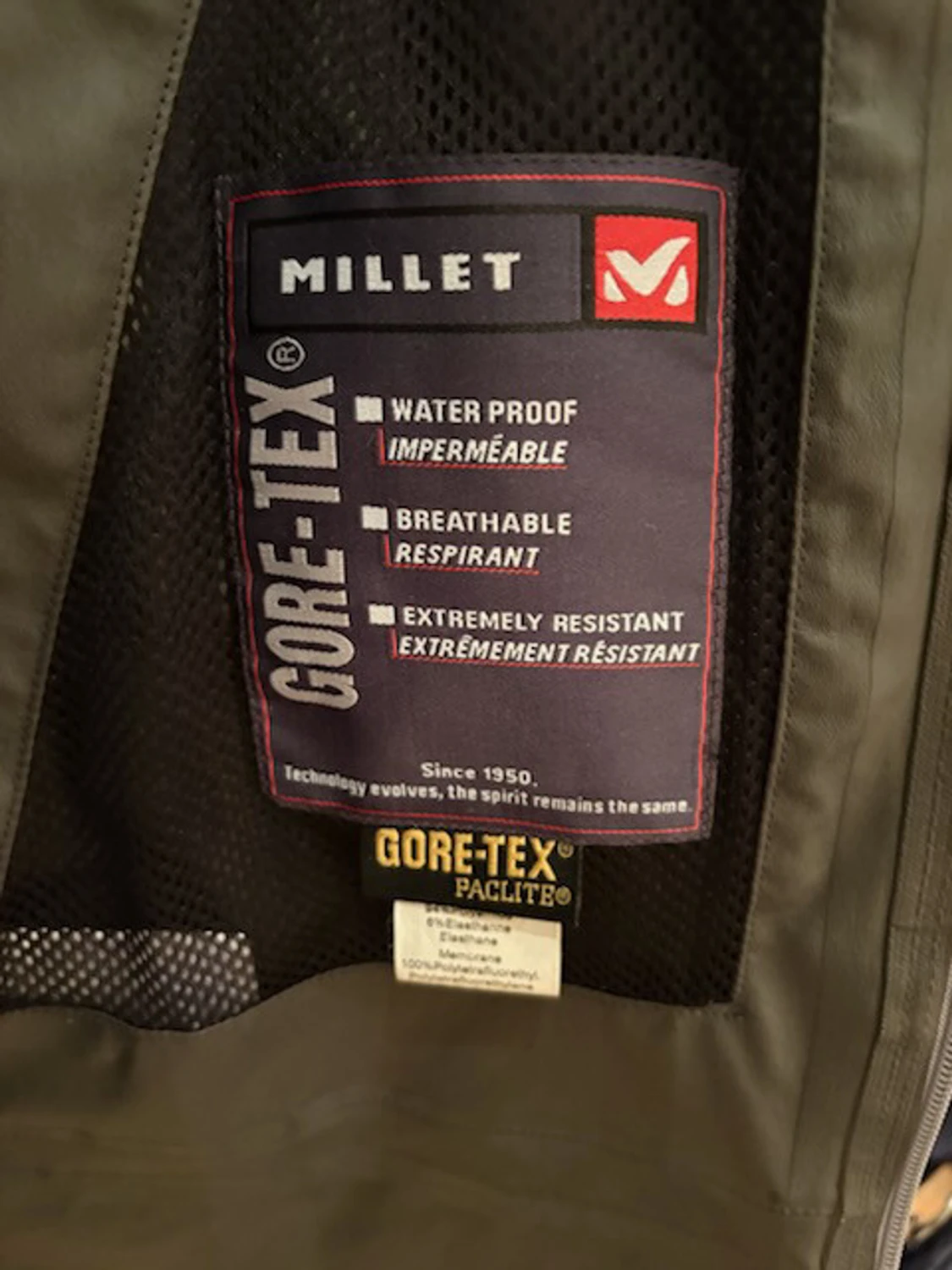 Skaljacka i Gore tex från Millet - 2