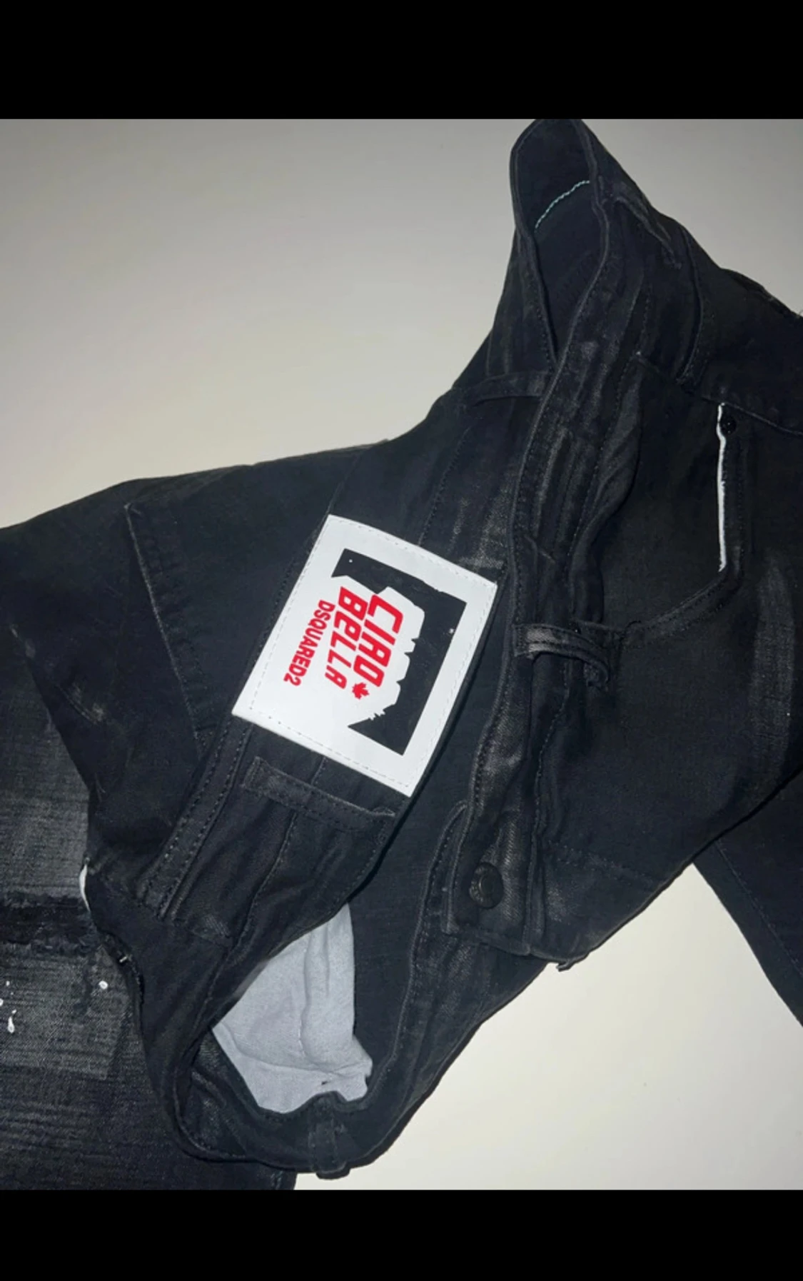 Svarta Dsquared2 jeans med detaljer - 3