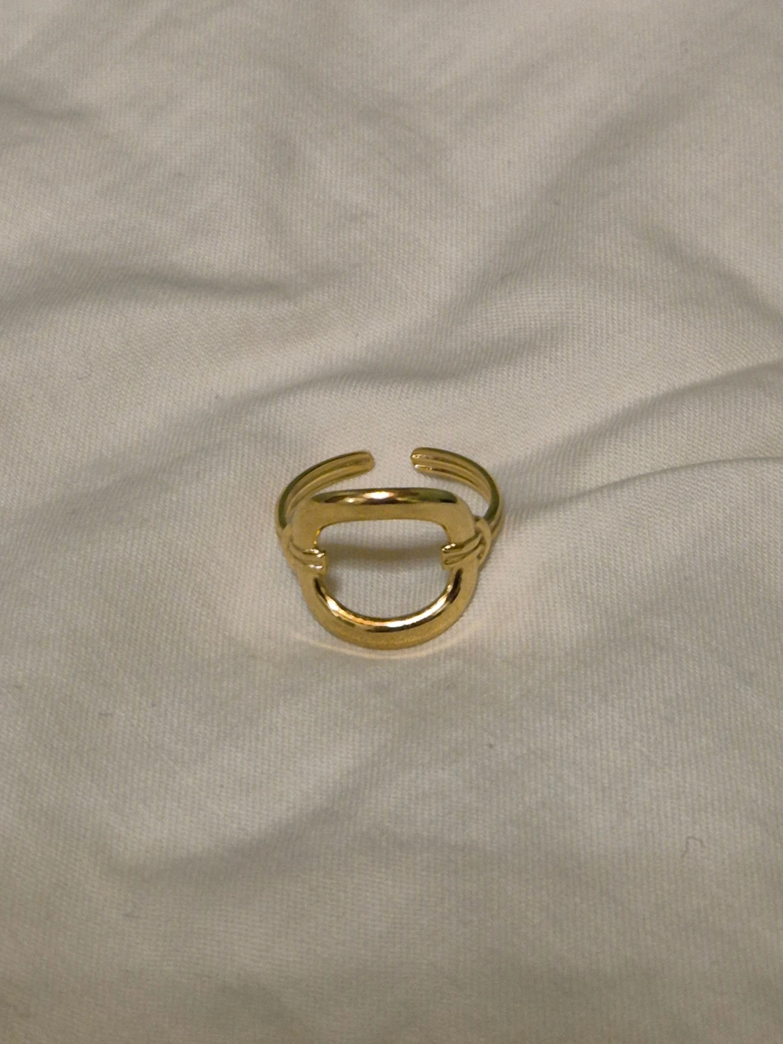 18k guldpläterad ring