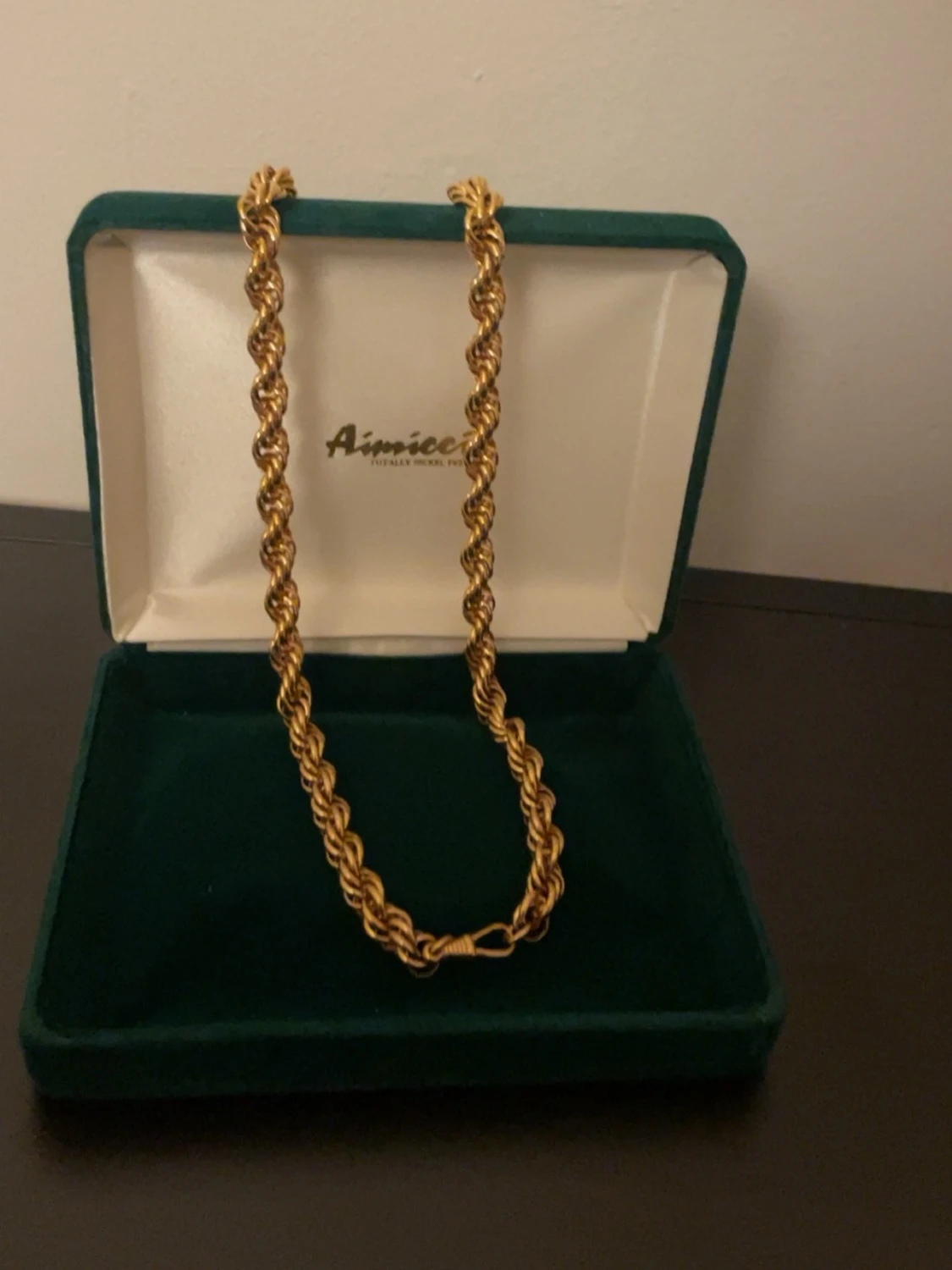 Guldfärgat repkedje-halsband Aimieci - 2