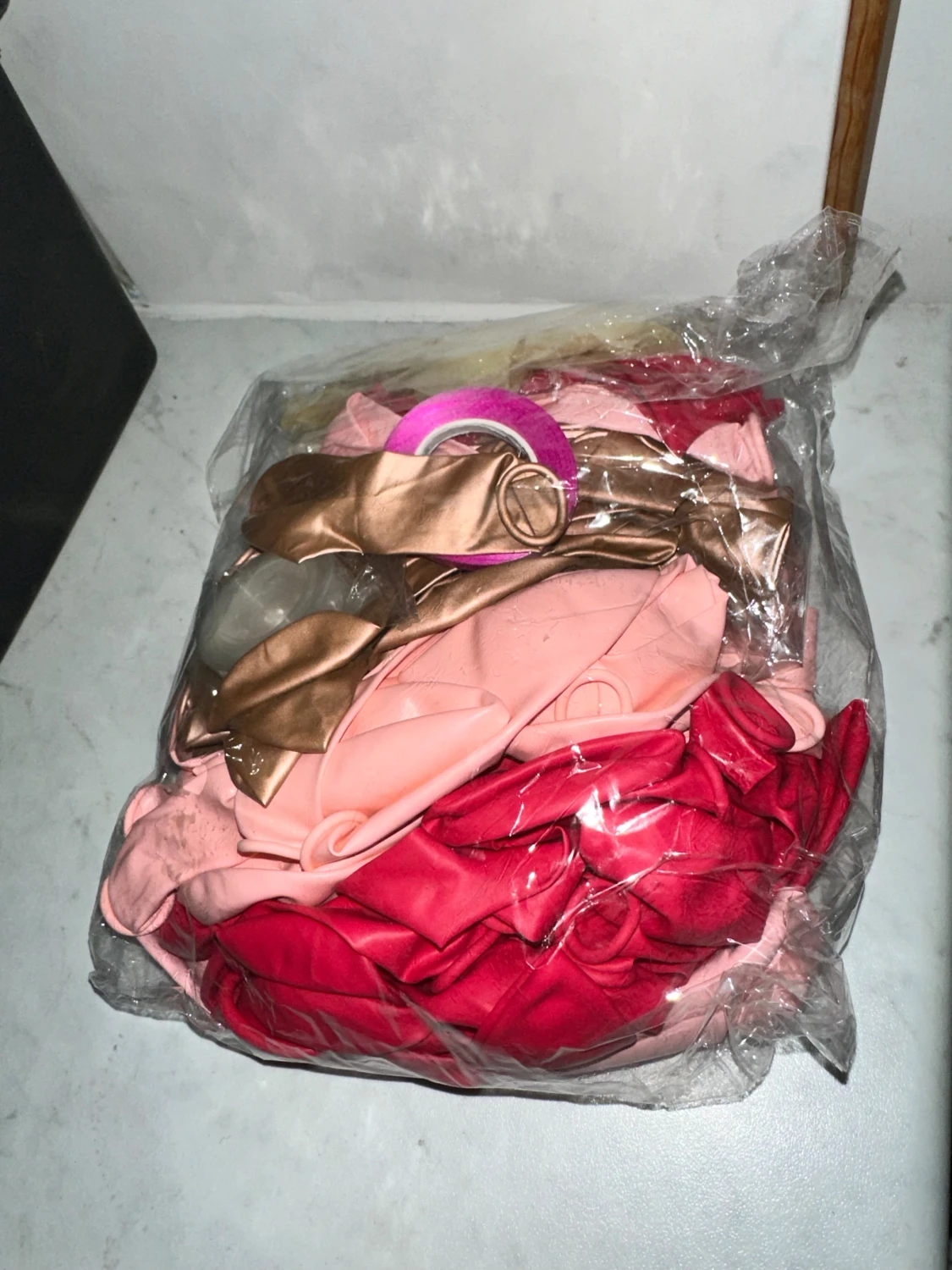 Blandade ballonger i olika färger ballong båge rosa 