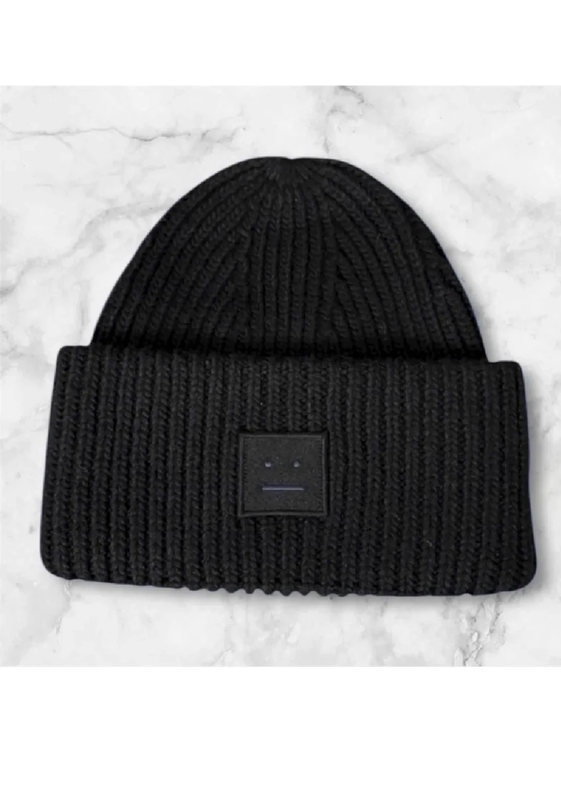 Svart ribbad mössa från Acne Studios