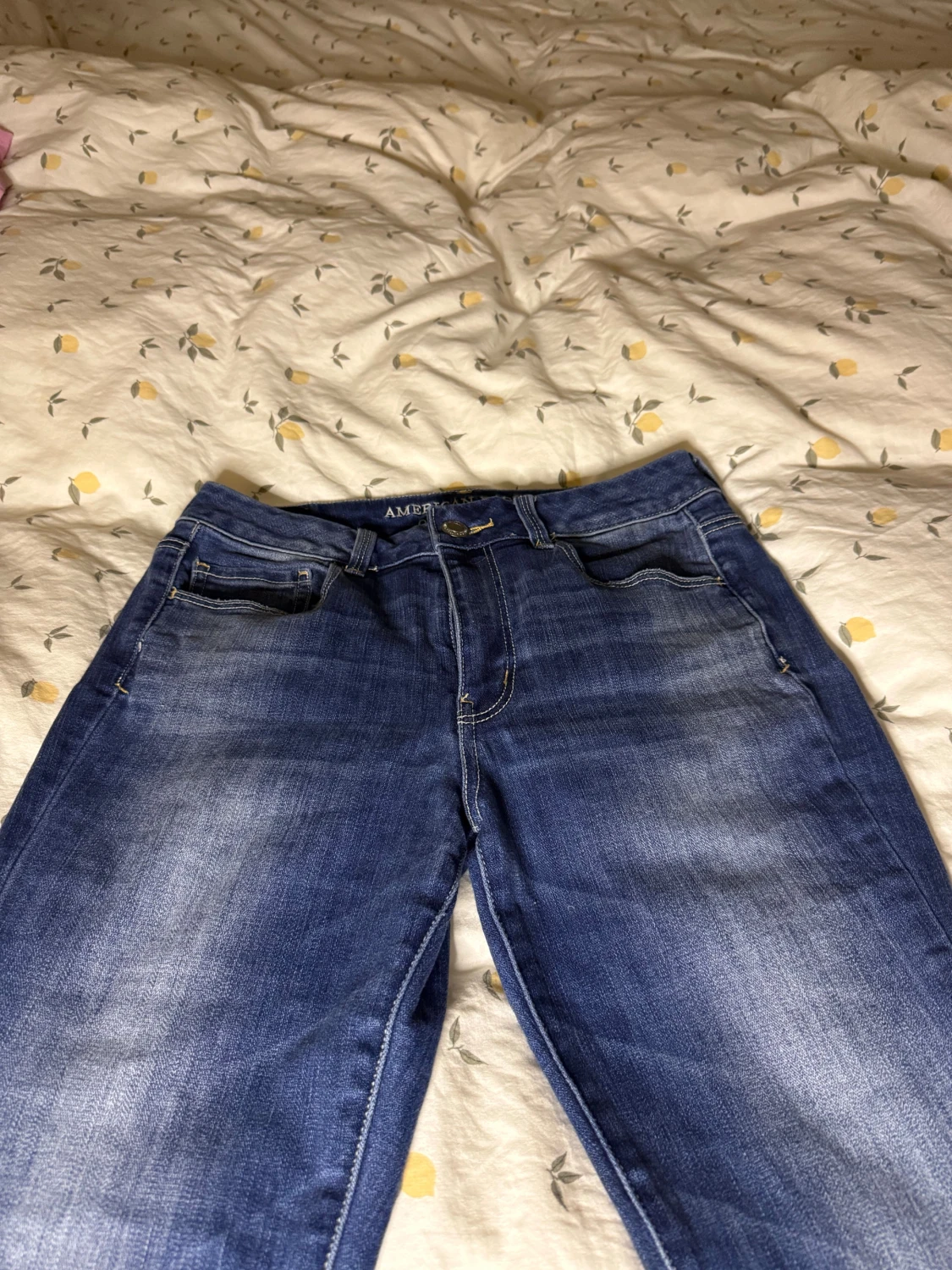 Blå bootcut jeans från American Eagle - 2