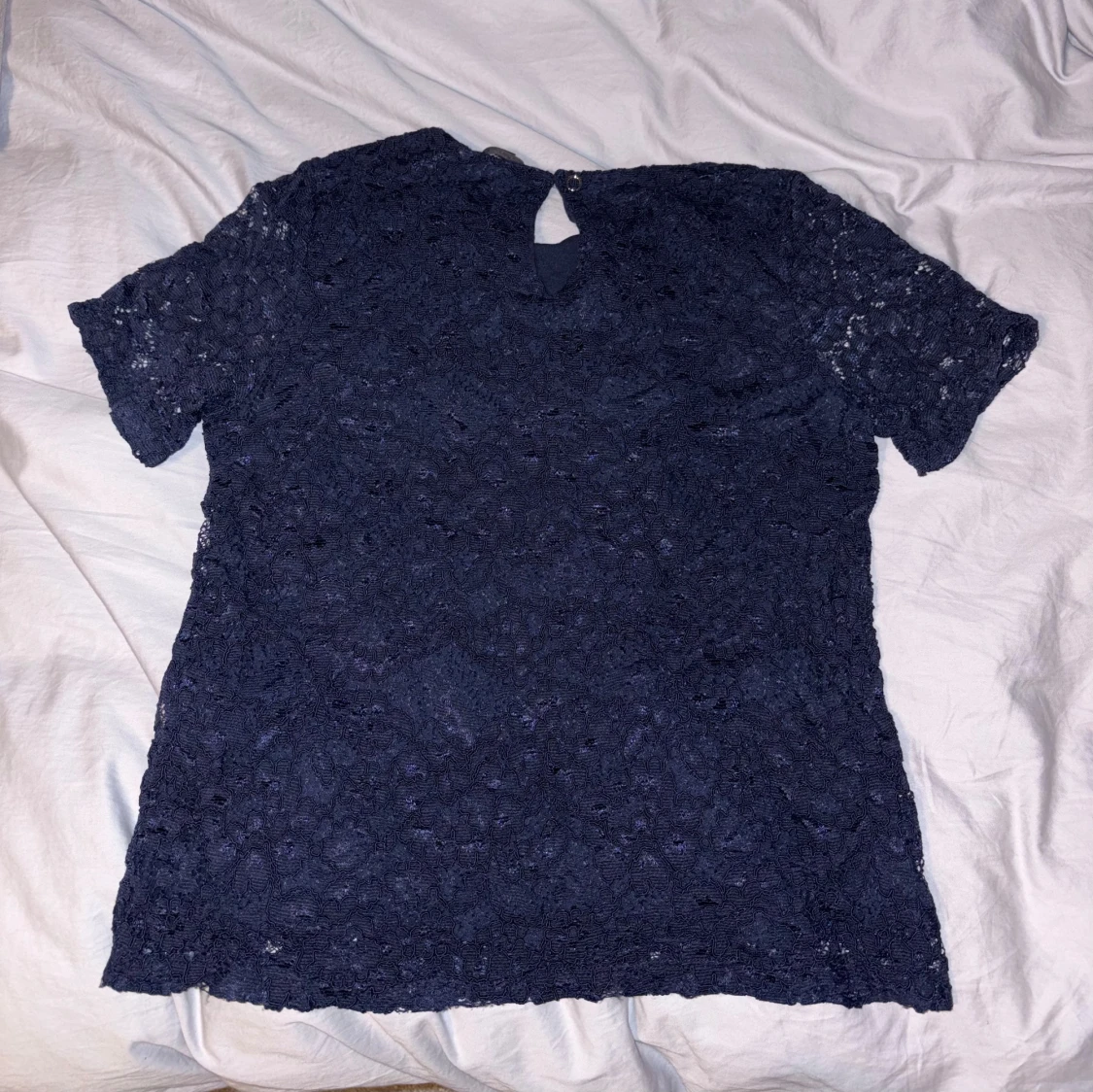 Mörkblå spetstopp - 1