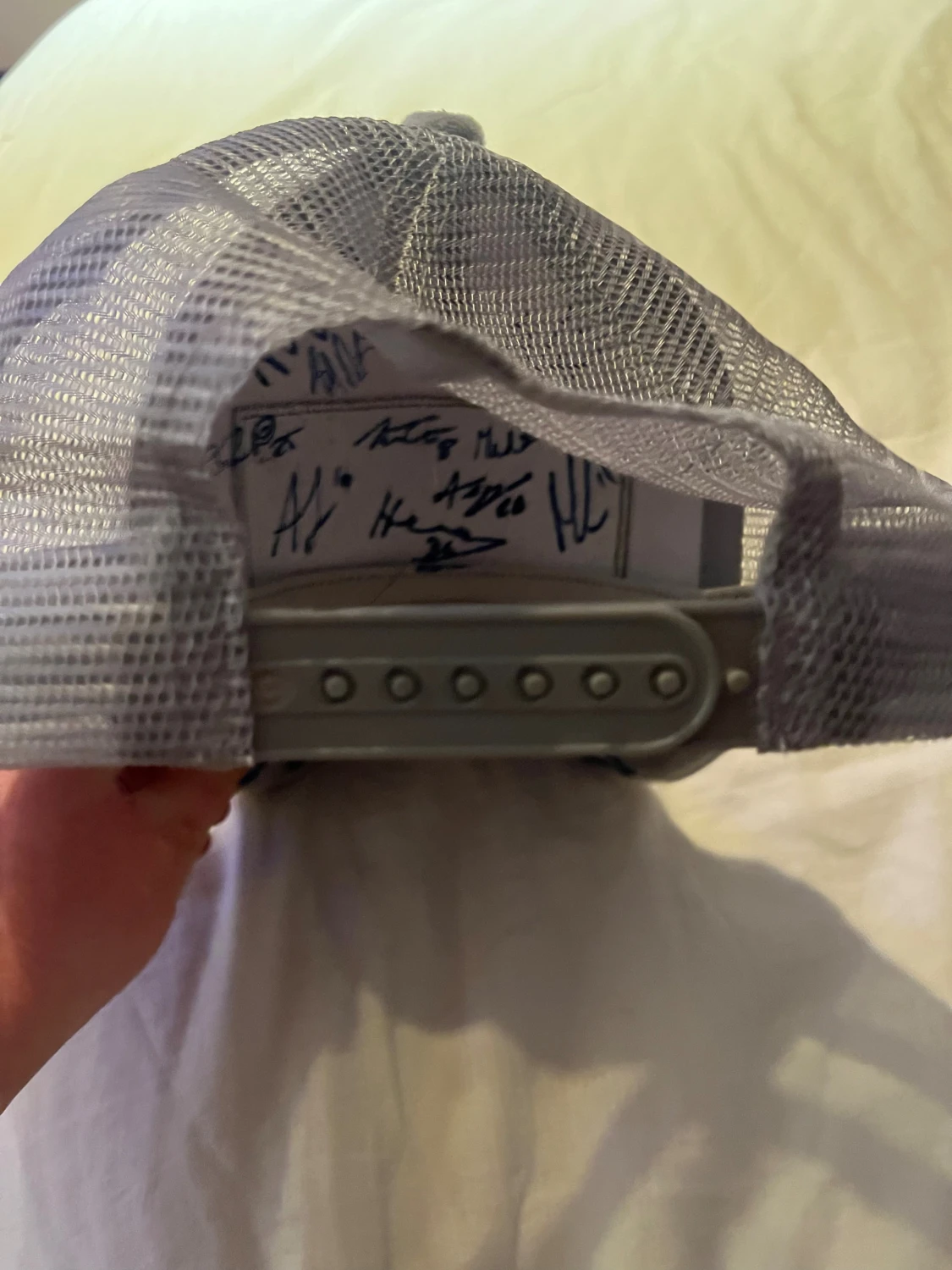 Grå Leksands IF keps med autografer från alla förra årets spelare använd en gång - 4