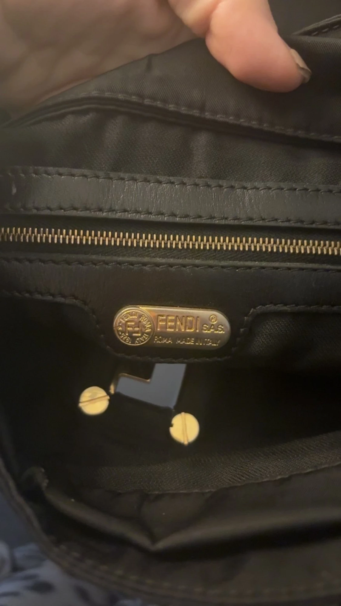 Svart Fendi vintage shoppingväska - 2