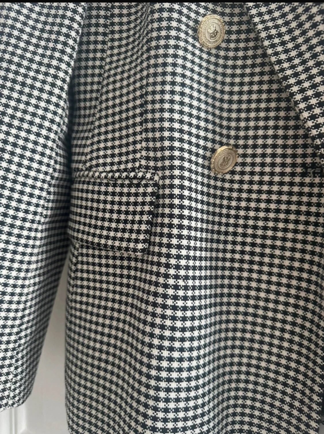 Rutig svartvit kavaj från Zara - 2