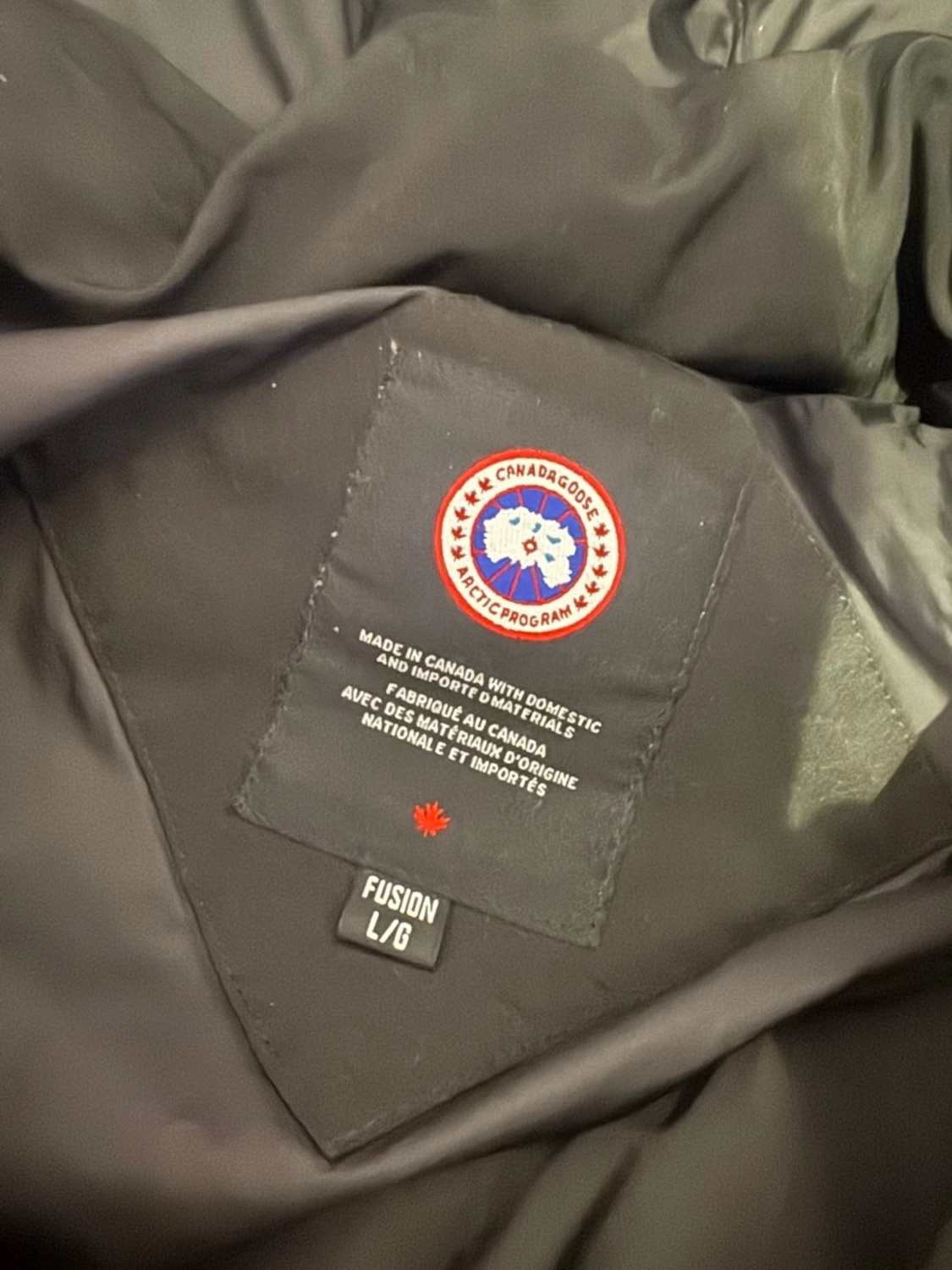 Svart dunjacka från Canada Goose