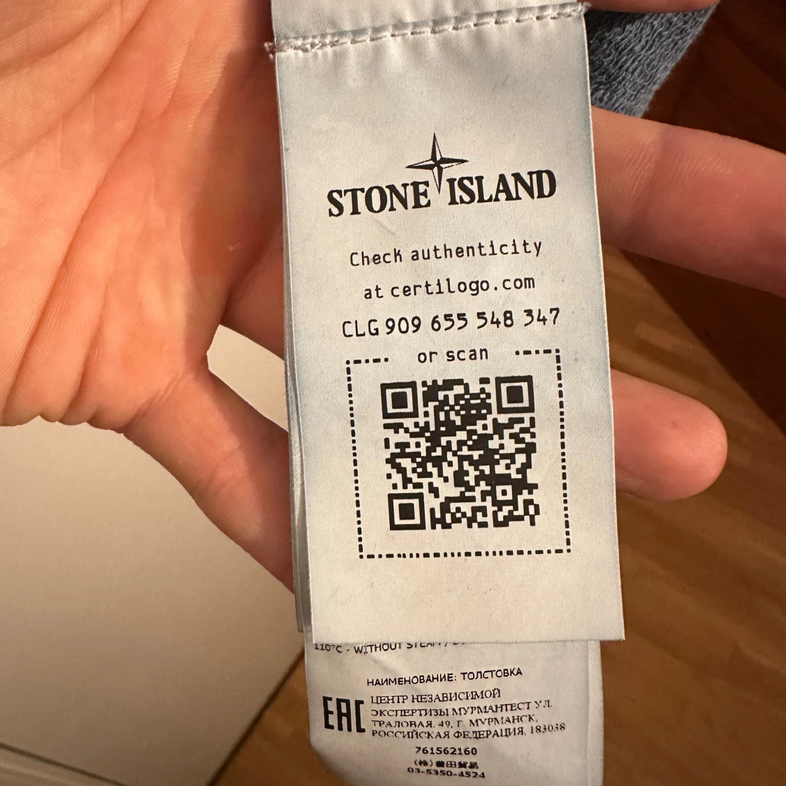 Blå hoodie från Stone Island - 3