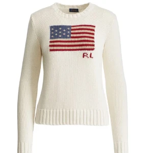 ralph lauren flag sweater - jättesnygg, storlek XL i barnstorlek! 🫰🏼🩷🩷