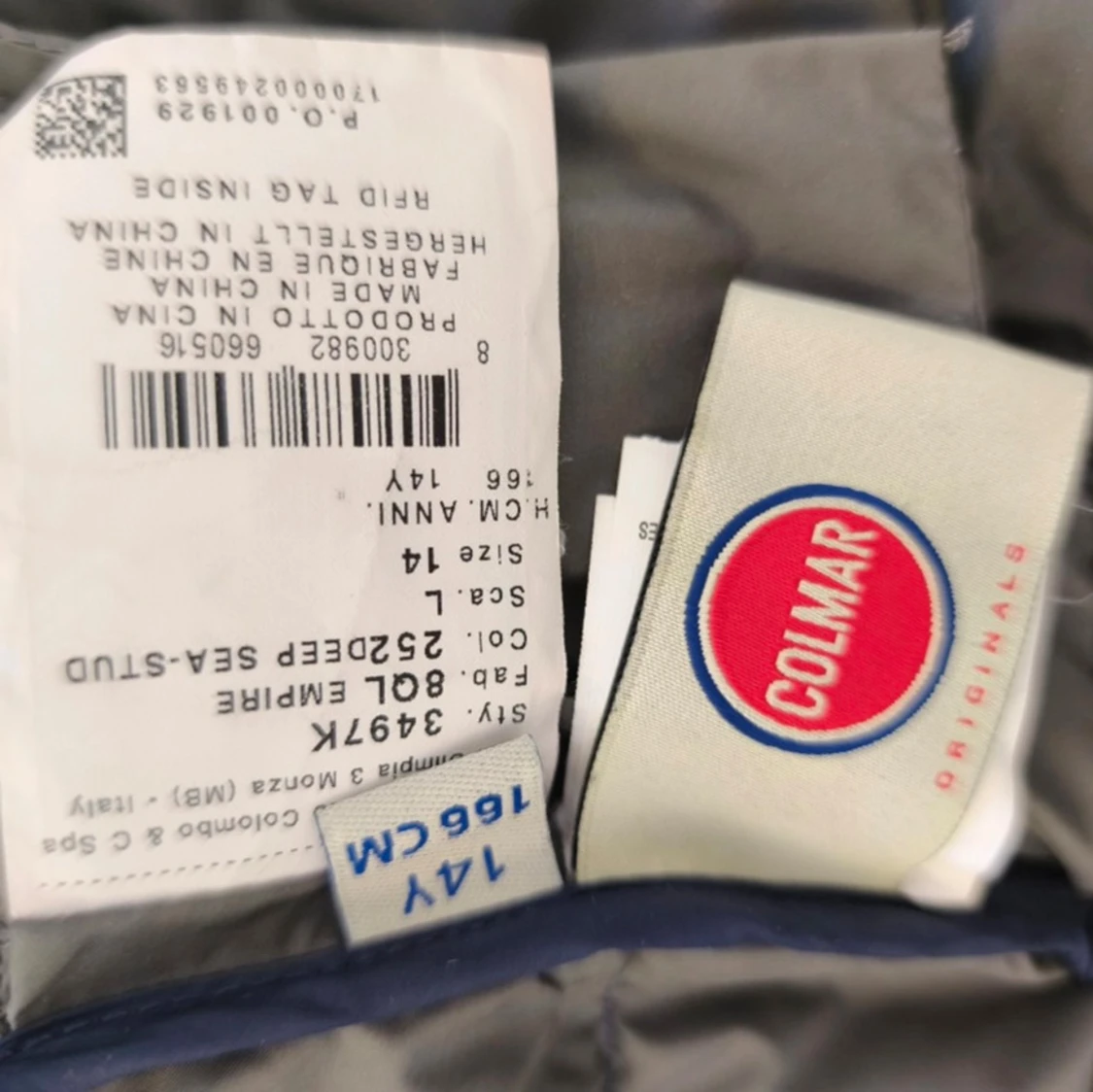 Mörkblå Colmar pufferjacka med huva - 3