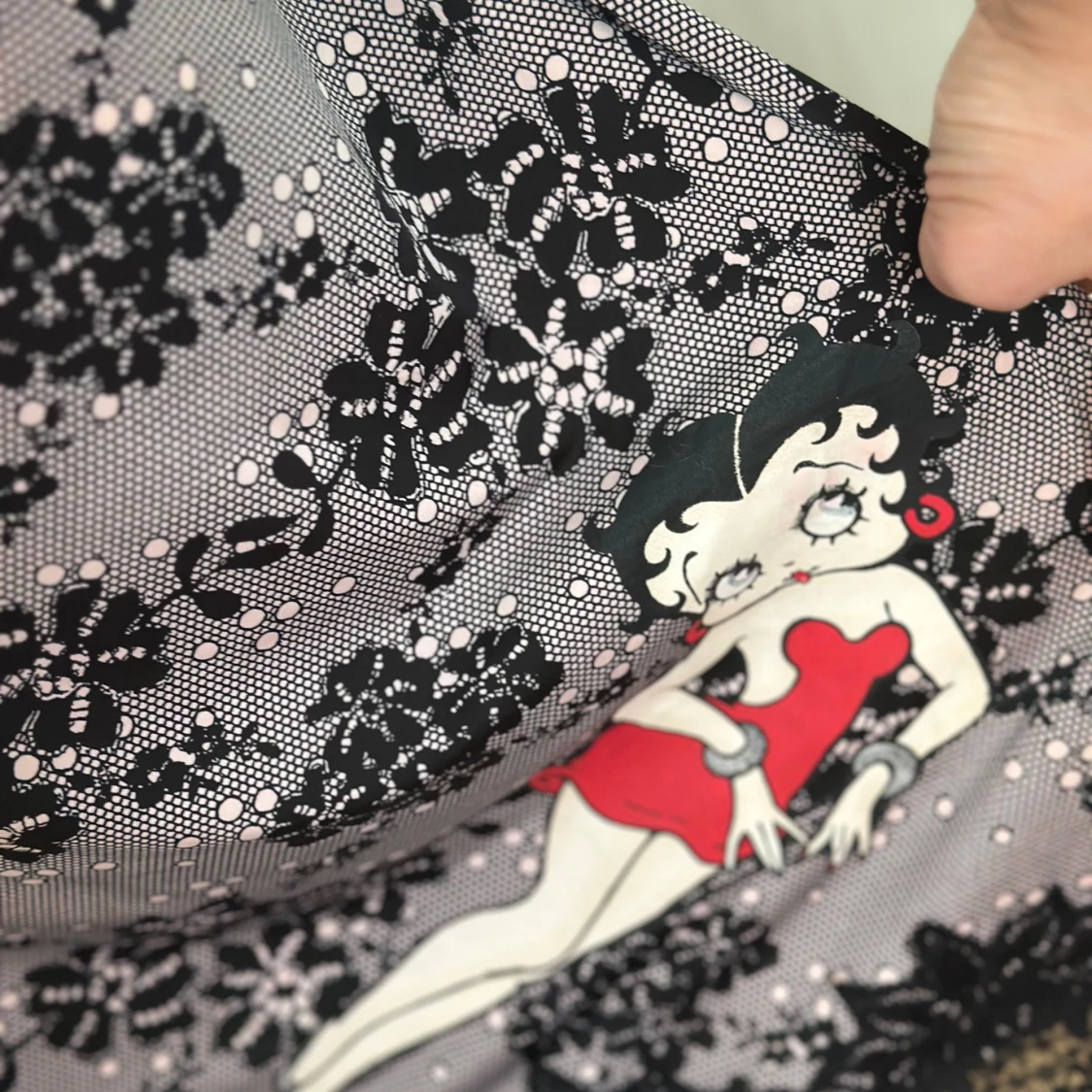 Betty Boop spetsklänning med tryck - 4
