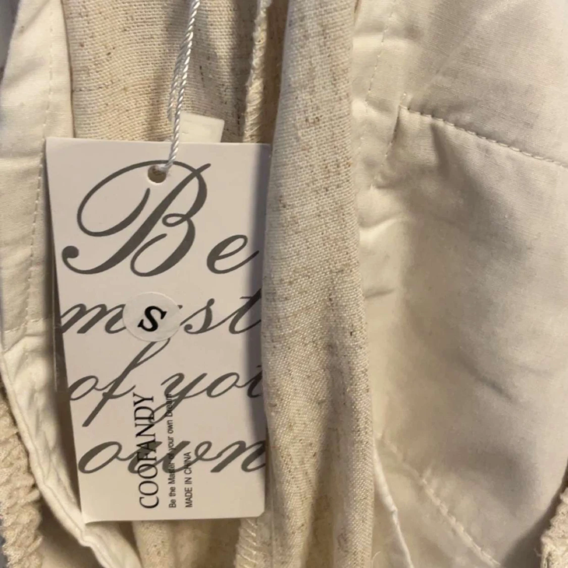 Beiga linnebyxor från Coofandy S - 1