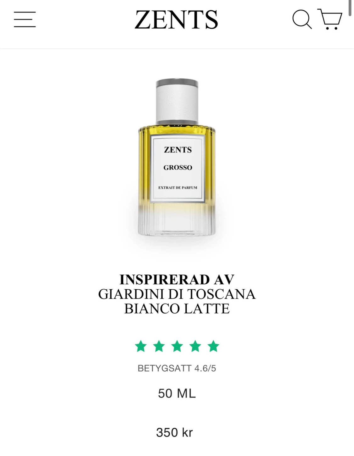 Zents Grosso Extrait de Parfum 50ml - 1