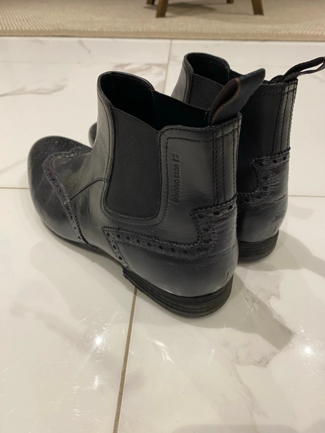Svarta chelsea boots från Boss Orange - 1