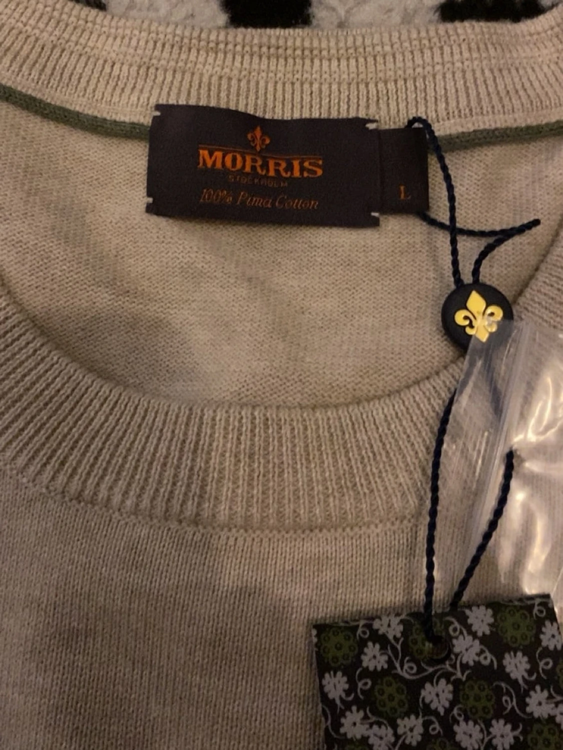 Beige bomullströja från Morris - 1