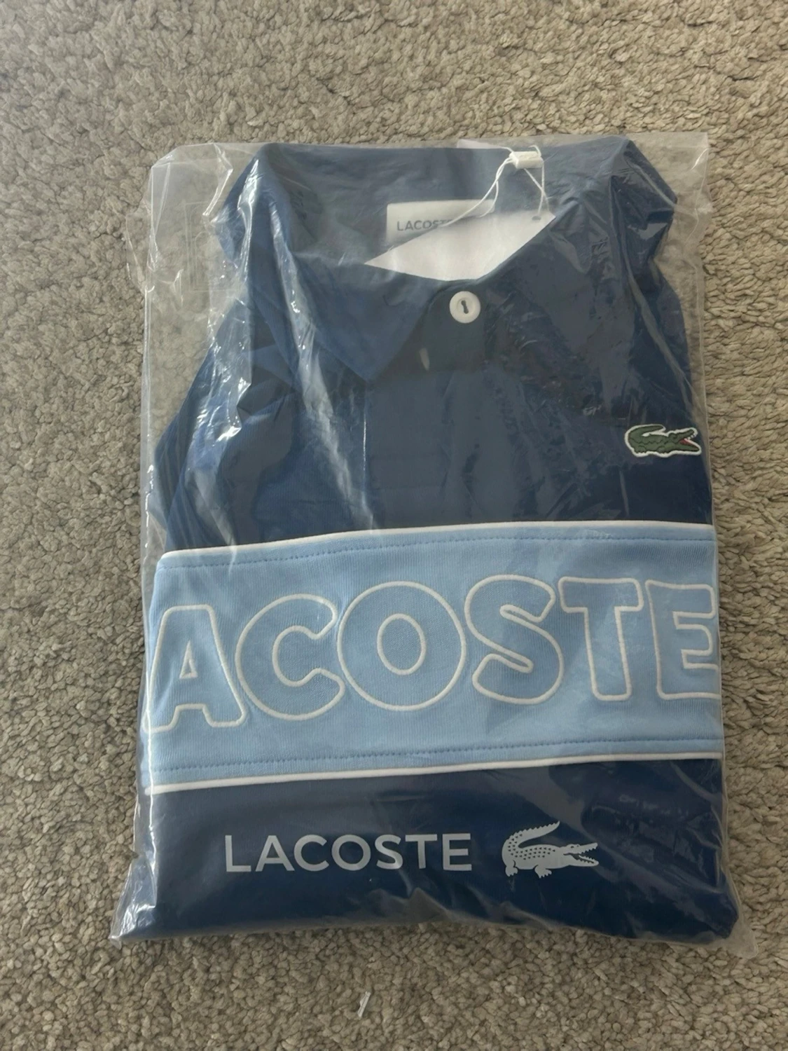 Blå pikétröja från Lacoste - 3