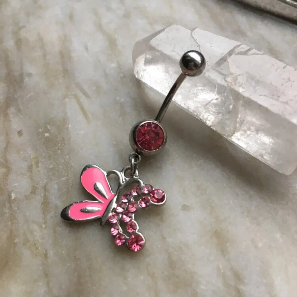 Navelpiercing/ smycke/ accessoarer/ fjäril, 2000tal - 3