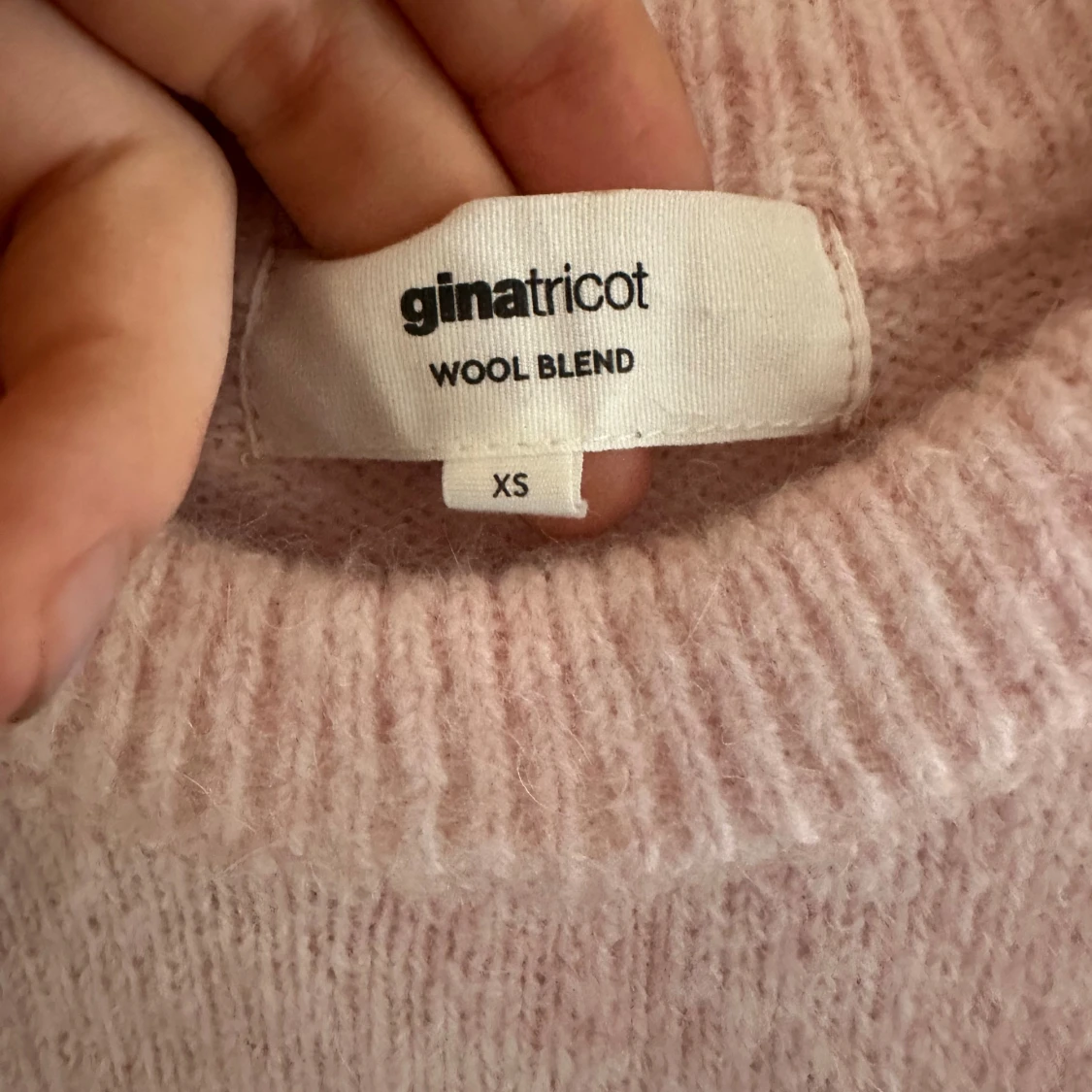Ljusrosa stickad tröja från Gina Tricot - 2