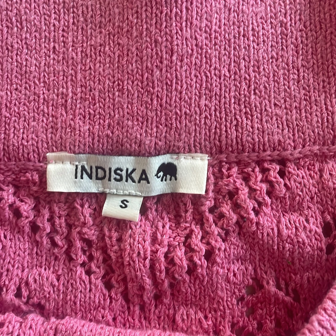 Rosa stickad långkjol från Indiska - 1