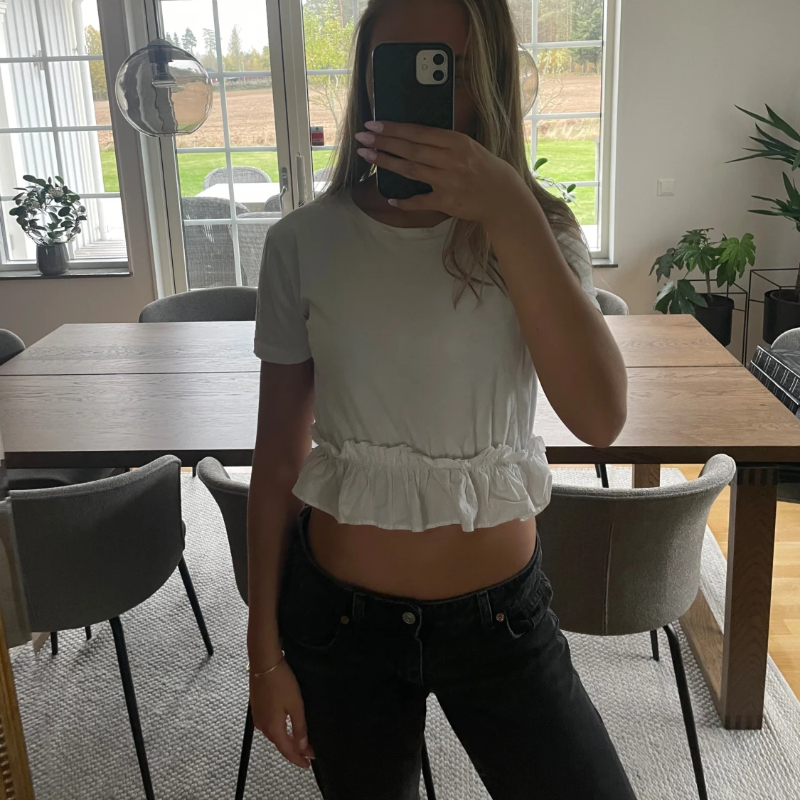 Vit volang topp zara - 3