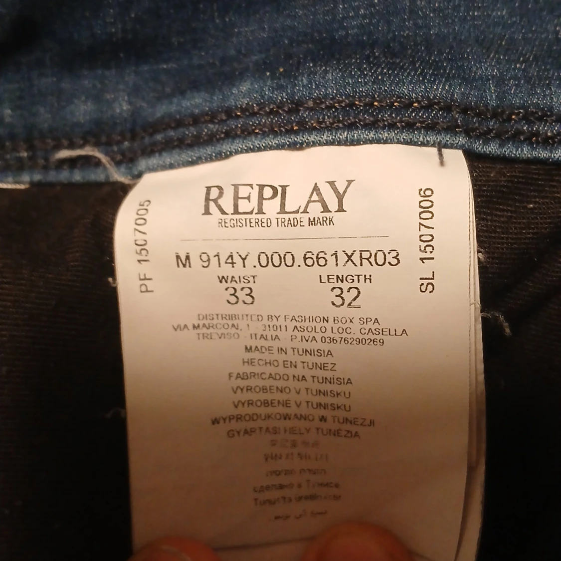 Blå Replay Hyperflex jeans - 4