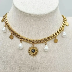 Handgjort halsband  - Rostfritt stål 