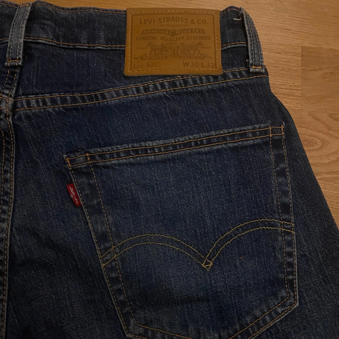 Levi's 502 blåa jeans