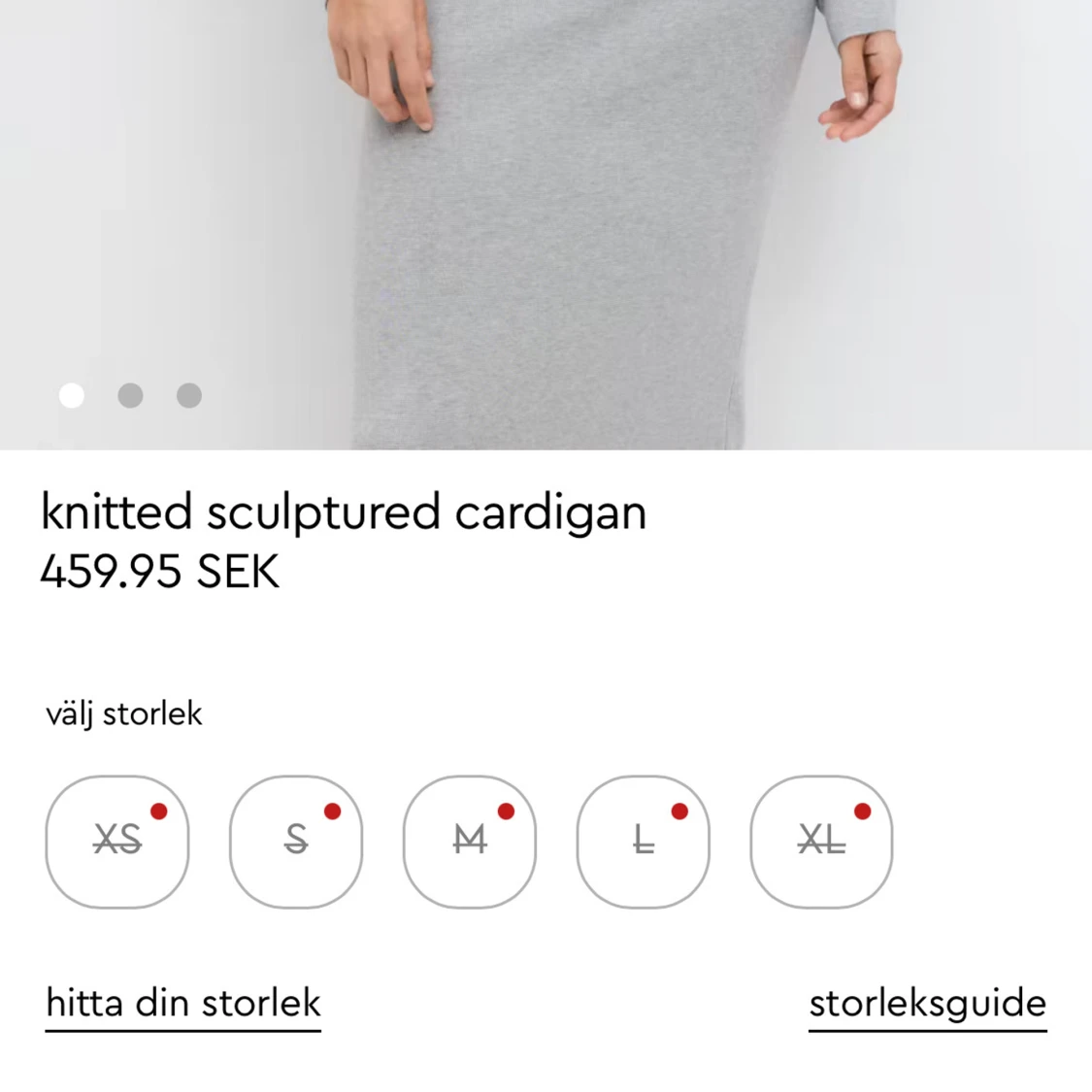 Knitted shaped cardigan  - 2