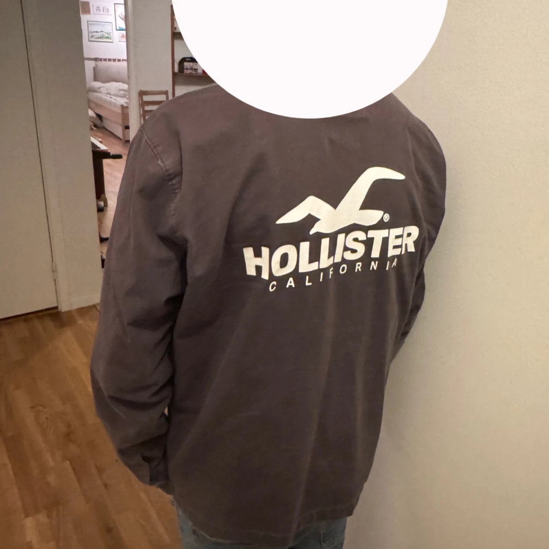 Mörkbrun overshirt från Hollister - 2