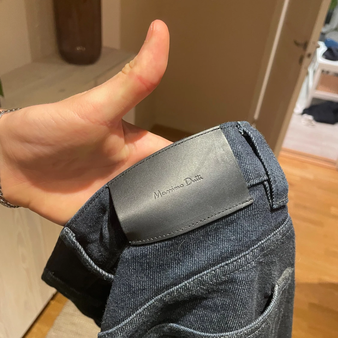 Mörkblå jeans från Massimo Dutti - 1