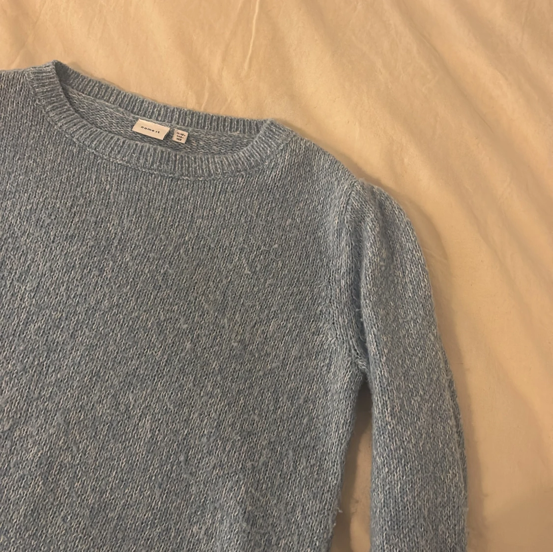 Ljusblå stickad tröja från Name It - 2