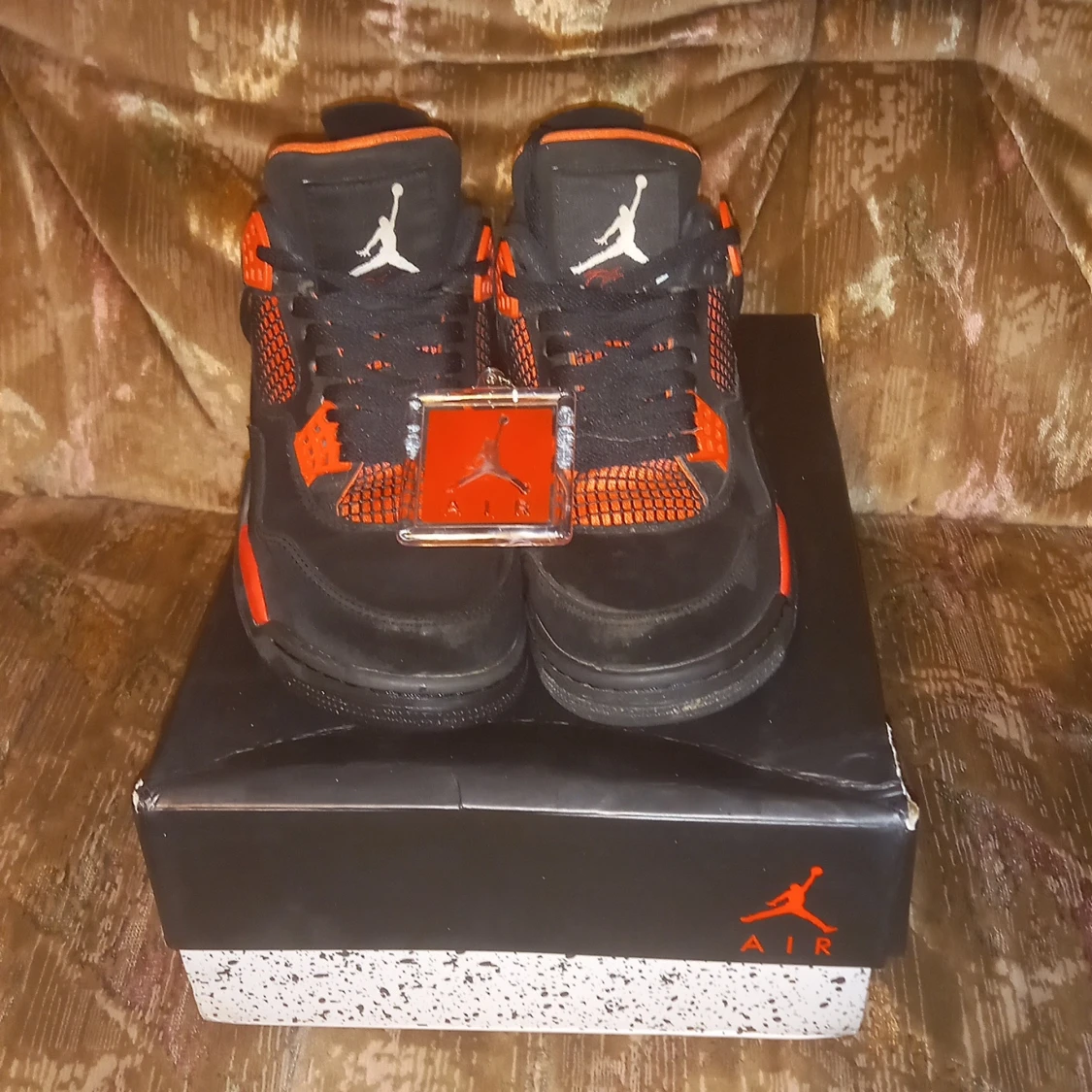 Nike Air Jordan 4 Svart/Röd - 1