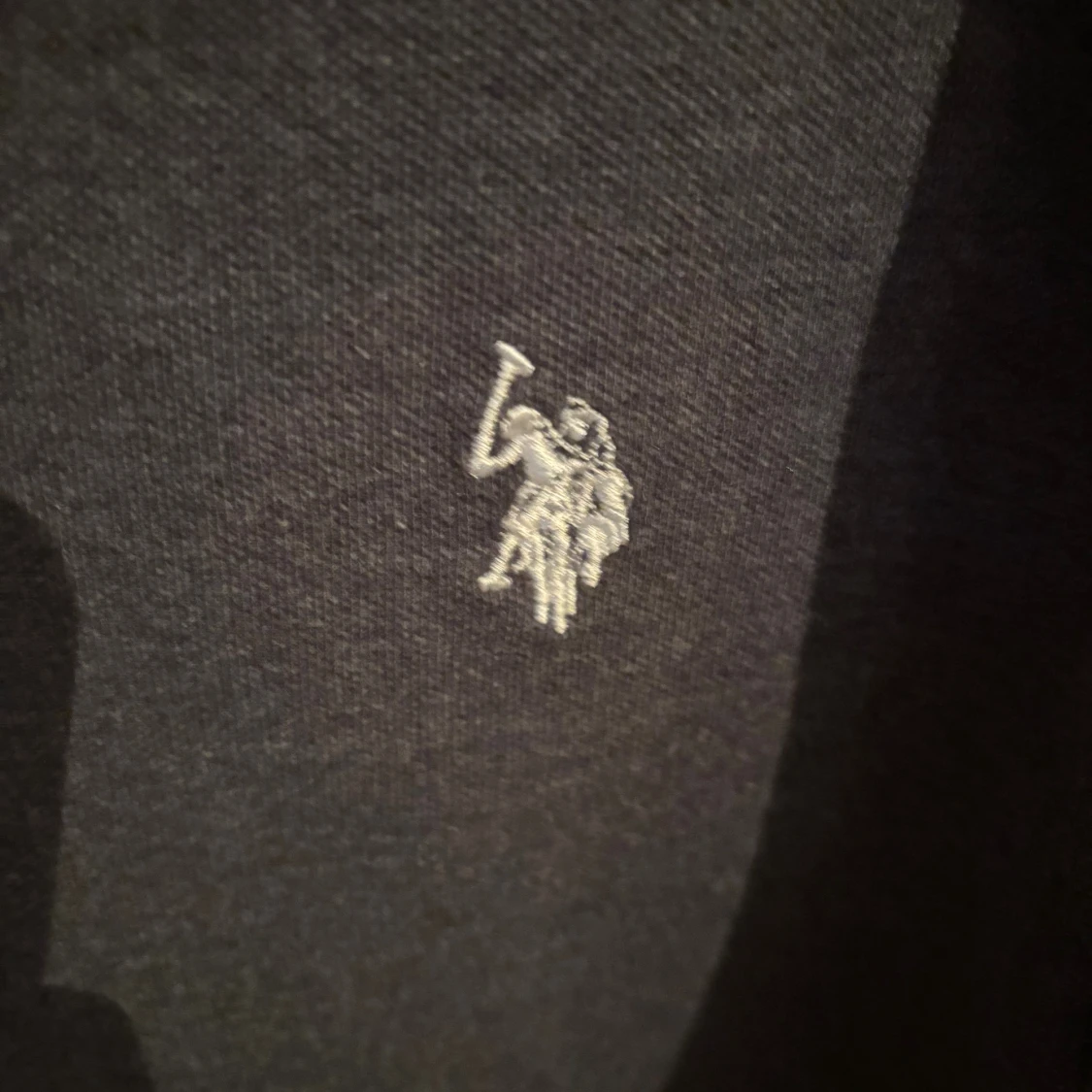 Svart pikétröja U.S. Polo Assn S - 2